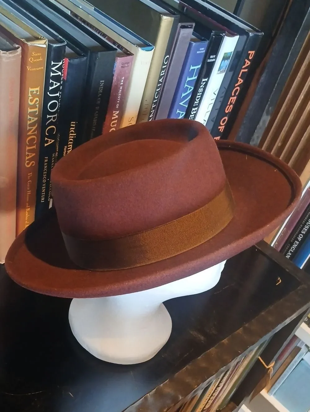 Vintage Nu Planter Indiana Jones Brown Wool Wide Brim Hat